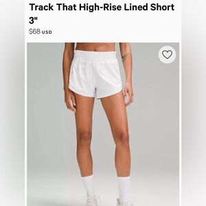 Track That High-Rise Lined Short 3" Lululemon shorts